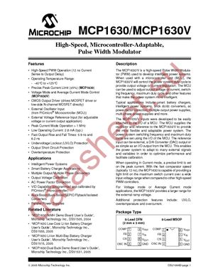 MCP1630DM-DDBS1 datasheet  