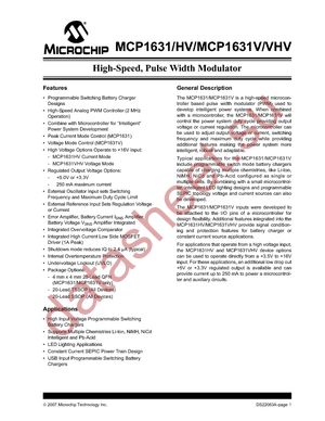 MCP1631-E/ML datasheet  