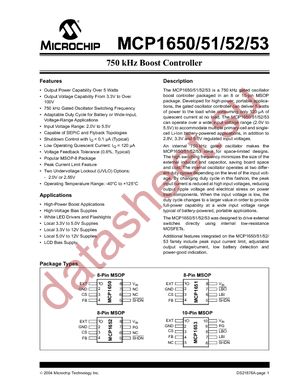 MCP1650DM-DDSC1 datasheet  