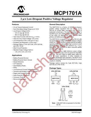 MCP1701AT-2502I/CB datasheet  