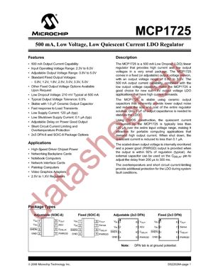 MCP1725-ADJE/SN datasheet  