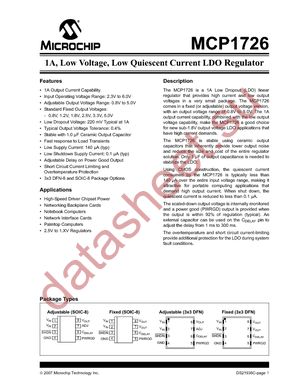 MCP1726-0802E/SN datasheet  