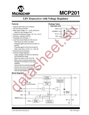 MCP201-I/P datasheet  
