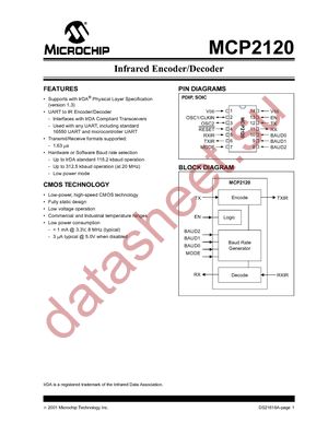 MCP2120-I/P datasheet  