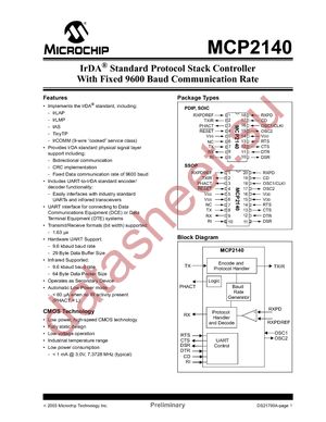 MCP2140-I/P datasheet  
