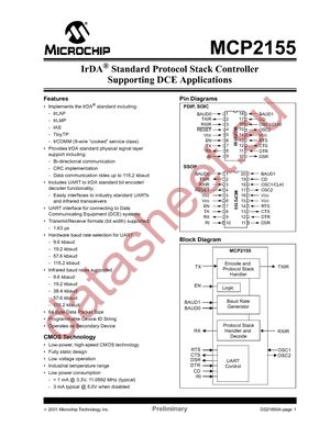 MCP2155-I/P datasheet  