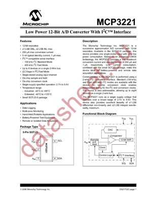 MCP3221DM-PCTL datasheet  