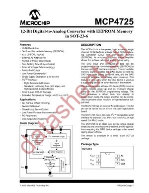 MCP4725DM-PTPLS datasheet  