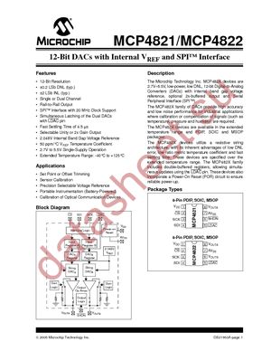 MCP4821-E/SN datasheet  