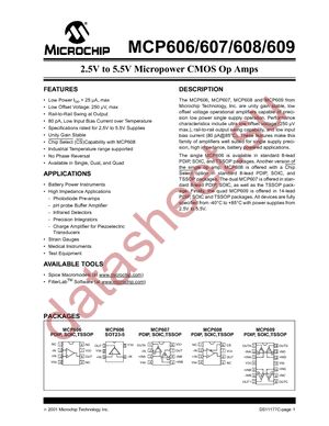 MCP609T-I/ST datasheet  