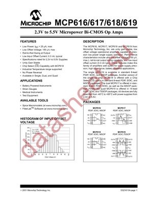 MCP616-I/MS datasheet  