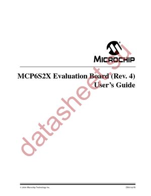 MCP6S2XEV datasheet  