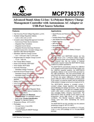 MCP73837-FCI/MF datasheet  