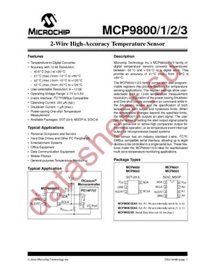 MCP9800DM-TS1 datasheet  