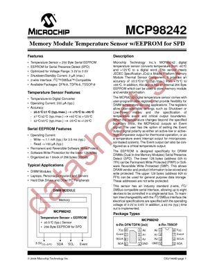 MCP98242-CE/ST datasheet  