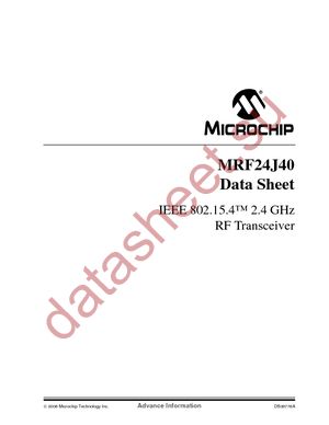 MRF24J40-I/ML datasheet  