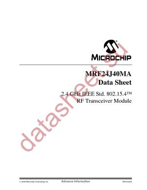 MRF24J40MAT-I/RM datasheet  