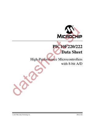 PIC10F220-E/MC datasheet  