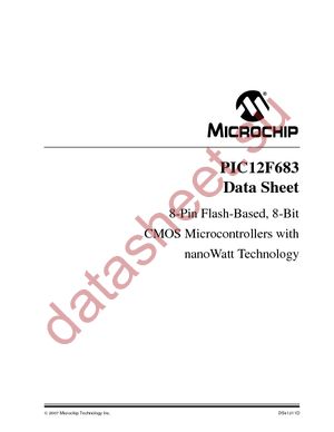 PIC12F683-E/MD datasheet  