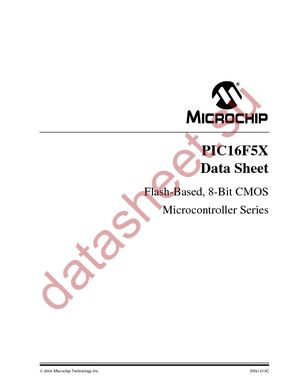 PIC16F54-I/P datasheet  