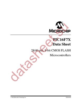 PIC16F73-I/SO datasheet  