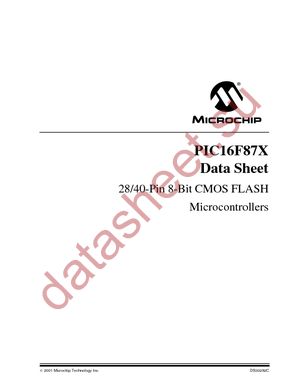 PIC16F877-20I/PT datasheet  