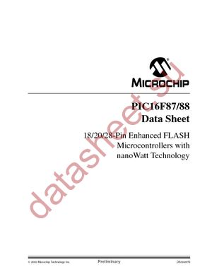 PIC16F88-E/P datasheet  