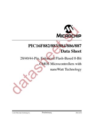 PIC16F882-E/ML datasheet  