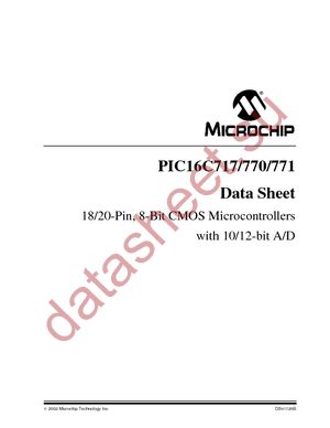 PIC16LC771T-I/SS datasheet  
