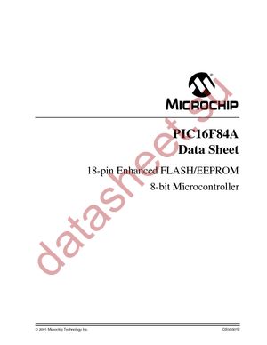 PIC16LF84AT-04I/SS datasheet  