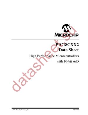 PIC18C242-E/SP datasheet  