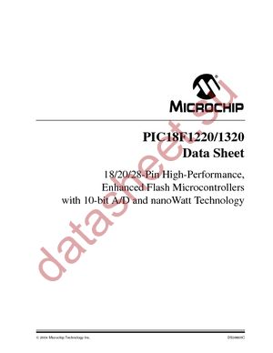 PIC18F1220-E/ML datasheet  