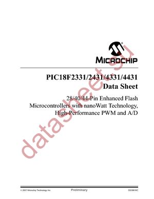 PIC18F2431T-I/MM datasheet  