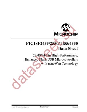 PIC18F2455-I/SP datasheet  