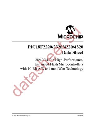 PIC18F4320T-I/ML datasheet  