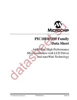 PIC18F64J90-I/PT datasheet  