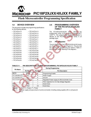 PIC18LF26J11T-I/SS datasheet  