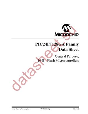 PIC24FJ128GA006-I/PT datasheet  