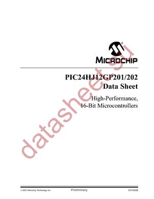 PIC24HJ12GP201-E/P datasheet  