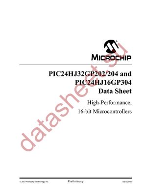 PIC24HJ16GP304-E/PT datasheet  