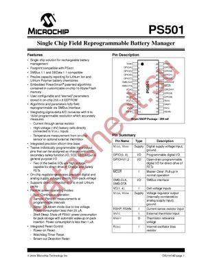 PS501-I/SS datasheet  