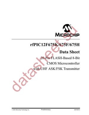 RFPIC12F675H-I/SS datasheet  