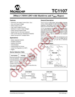 TC1107-3.3VOATR datasheet  