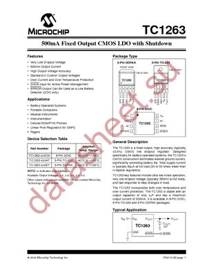 TC1263-2.5VAT datasheet  