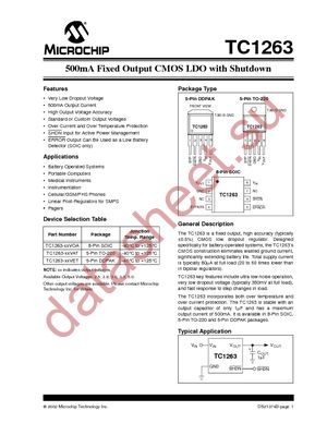 TC1263-2.8VETTR datasheet  