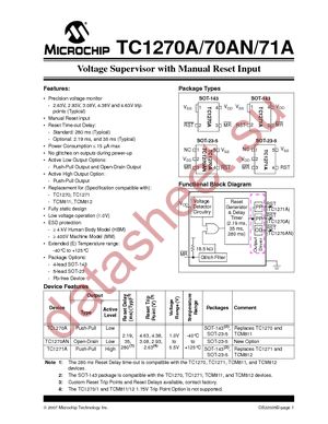 TC1271ALCVCTTR datasheet  