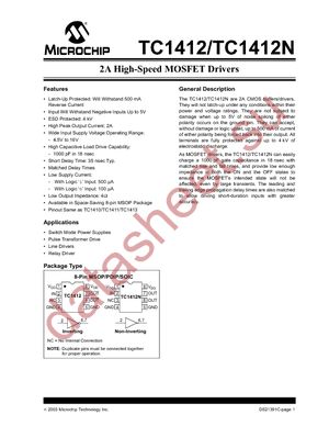 TC1412NCPA datasheet  