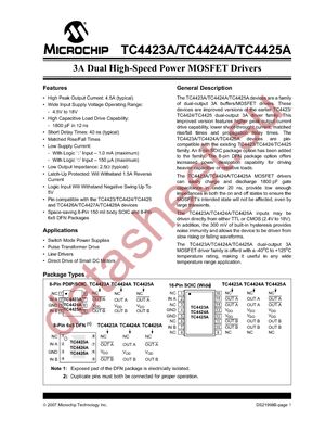 TC4424AEPA datasheet  