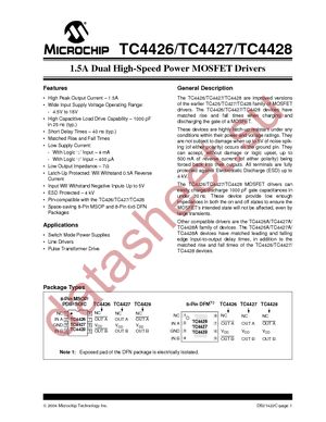 TC4427AEMF713 datasheet  