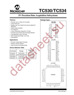 TC534CPL datasheet  